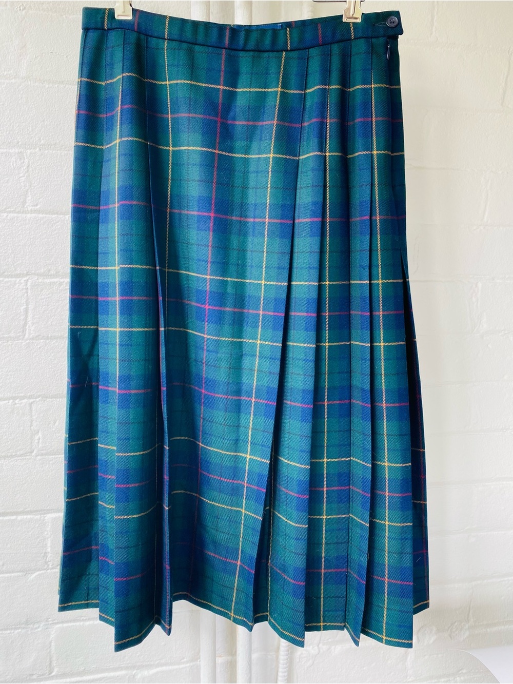 Pendleton Virgin Celebration Tartan Plaid Pleated A-line Skirt. 2 minor flaws